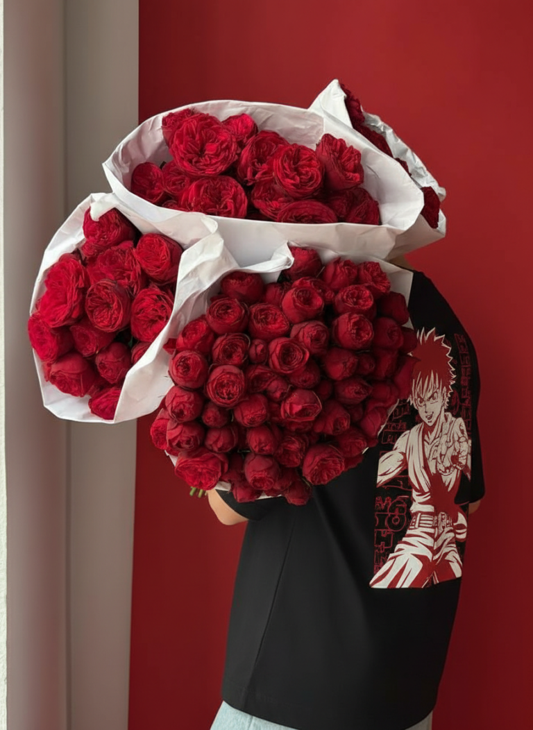 Anime Print Black T-Shirt