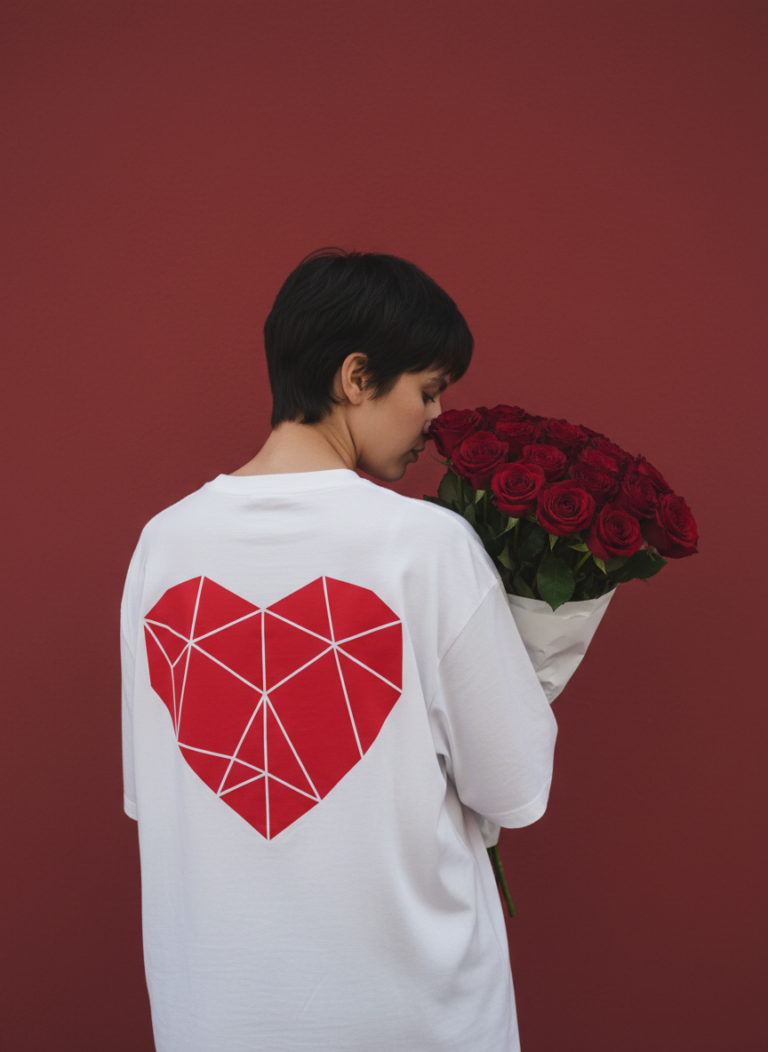 Geometric Heart T-Shirt