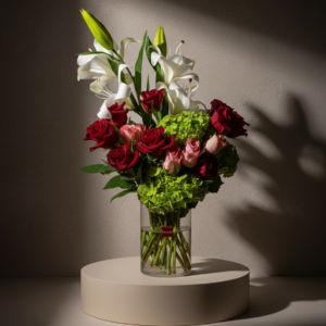 Moody luxury flower vase
